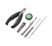 Yctze Kit de Tratamiento de Uñas Encarnadas de 50 Piezas, Tiras Correctoras de Uñas de los Pies, Cubiertas de Dedos de Acero Inoxidable con Lima y Herramienta Elevadora, Ideal para un Alivio Rápido