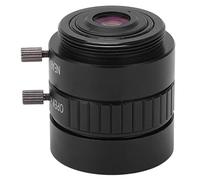 Yctze Lente de Montaje CS, 3MP de Alta Resolución, 4 Mm de Longitud, Enfoque Manual, Apertura Ajustable, Lente de Cámara de Seguridad CCTV Gran Angular, de Aleación de Aluminio para Vigilancia del