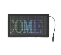 Yctze Letrero de Pantalla LED de Desplazamiento Personalizado con Control de Aplicación Interfaz USB Flexible de Resolución 32x64 para Publicidad Dinámica