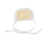 Yctze Lindo a Cuadros a la Moda para Razas Pequeñas Bichon Teddy Pomeranian - Accesorio Elegante con Uso Multiusos (Yellow)