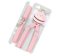 Yctze Lindo Juego de Correa Decorativa para, Arnés y Correa para Mascotas, Suave y Transpirable, para Perros Gatos, Diseño Cómodo Liviano con Hebilla de Bloqueo Elástica (1,0 CM)