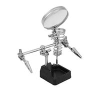 Yctze Lupa Multifuncional Helping Hand 5X con Clips Ajustables para Soldadura de Precisión y Ensamblaje de Piezas Pequeñas