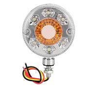 Yctze Luz de espejo de marcador lateral Luz de Luz de espejo de marcador lateral LED rojo amarillo para camión remolque camión LKW 24V