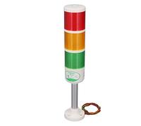 Yctze Luz de Torre LED Lámpara Indicadora de Columna de Advertencia Industrial Baliza de 3 Capas 24 V, Luz de Torre LED para de C, Industrial, Lámpara Indicadora de, de 24 V, Máquina CNC Li (12V)