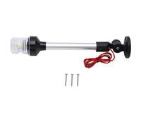 Yctze Luz LED de Navegación para Ancla de 12 Pulgadas - Luz Impermeable para Barco de 360° para Yates Marinos - Fuente de Alimentación de 12 V-24 V