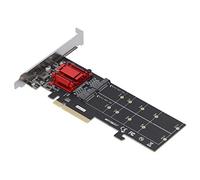Yctze M.2 NVMe PCIe 3. Tarjeta de Expansión SSD Dual: Transferencia de Datos Rápida, Compatibilidad Universal, Controlador y Diseño para Estación de Trabajo
