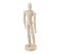 Yctze Maniquí de Madera para Artista, Articulado, Modelo de Referencia de Dibujo con Soporte, Figura de Madera sin Terminar de 8 Pulgadas para Decoración del Hogar