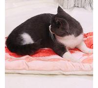 Yctze Manta y Cojín para Mascotas en Forma de Tocino para Gatos y Perros, Almohadilla para Dormir Suave, Lavable Portátil para el Hogar el Aire Libre (Manta de Tocino L)