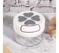 Yctze Manual Tire de Ajo Ginger Ginger Grinder Chopper Chopper - Utensilios de Cocina para Ajo, Cebolla, Carne y nueces: Fácil de Usar, Limpieza y Control de la Porción de Control (GRAY)