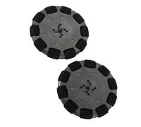 Yctze : Mecanum Wheel Robot Rueda Omnidireccional 2 Piezas Rueda Omnidireccional Direccional de 4 Pulgadas Robot Industrial y Accesorios