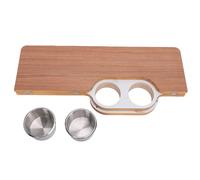Yctze Mesa de Cubierta para Barco, Mesa Plegable para RV 54,99 X 35 Cm de Madera Maciza con Bordes Redondeados Fácil de Limpiar y Orificios Pretaladrados for Cubierta Marina
