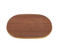 Yctze Mesa Ovalada de Madera Maciza de Melocotón para RV, con Bordes Lijados Lisos, para Mesa de Comedor, Cubierta de Barco, Remolque RV