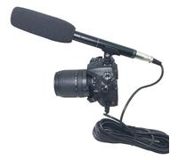 Yctze Micrófono de Escopeta Micrófono de Entrevista Profesional con Cable de Metal ABS con Cable XLR Parabrisas para Videocámaras Cámaras DSLR DV