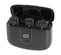 Yctze Micrófono Lavalier Inalámbrico, Micrófono con Tecnología de Reducción de Ruido, de Transmisión de Sonido en Tiempo Real con Diseño Encendido, Ideal para Transmisión en Vivo y Al Aire Libre