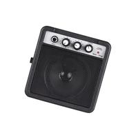 Yctze Mini Amplificador de Guitarra de 5 W, Altavoz Amplificador de Guitarra Portátil, Compacto con Ajuste de Volumen y Tono y Función de Sobremarcha, Entradas de 635 Mm 35 Mm, Ideal para Acústica