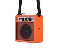 Yctze Mini Amplificador de Guitarra de 5 W, Altavoz Amplificador de Guitarra Portátil, Compacto con Ajuste de Volumen y Tono y Función de Sobremarcha, Entradas de 635 Mm 35 Mm, Ideal para Acústica