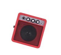 Yctze Mini Amplificador de Guitarra de 5 W, Altavoz Amplificador de Guitarra Portátil, Compacto con Ajuste de Volumen y Tono y Función de Sobremarcha, Entradas de 635 Mm 35 Mm, Ideal para Acústica