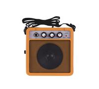 Yctze Mini Amplificador de Guitarra de 5 W, Altavoz Amplificador de Guitarra Portátil, Compacto con Ajuste de Volumen y Tono y Función de Sobremarcha, Entradas de 635 Mm 35 Mm, Ideal para Acústica
