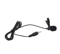 Yctze Mini Micrófono de Condensador con Clip con Cable con Conector de 3,5 Mm, Micrófono Manos Libres de Solapa para Grabaciones y Discursos, Compatible con Dispositivos, y