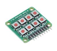 Yctze Módulo de Tecla de Botón, Tablero de Teclado 2x4 con 8 Interruptores Pulsadores para una Fácil Integración con Microcomputadora de un Chip