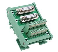 Yctze Módulo DIN Rail DB15, Fuerte Aplicabilidad y Conveniencia | Tablero de bloque de terminales fácil de conectar, tamaño compacto, peso de 144 g, componente eléctrico