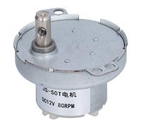 Yctze Motor de Engranaje CC de 80 RPM con Motor Eléctrico Muy Compacto y Silencioso para Electrodomésticos y Pantallas Dinámicas