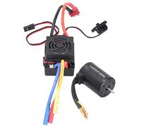 Yctze Motor sin Escobillas ESC Set 3650 para Coches RC /10 con BEC, Diseño, Tarjeta de Programa para Melodías Personalizadas