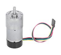 Yctze Motorreductor de Metal con Codificador, Motor de Engranajes de Reducción de Velocidad de Alto par de CC de 12 V con Codificador, Ideal para Sillones de Masaje, Hornos Eléctricos y Equipos (6RPM)