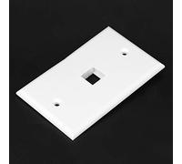 Yctze Panel de Zócalo con Diseño de Doble Capa, Zócalo de Pared RJ45 para CAT5/CAT6 y Placa Frontal de ABS