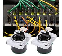 Yctze Panel PCB RJ45, Conector Retardante de Llama, Material Aislante, Placa de Inyección de EL-RJ-WH5, 2 uds.