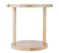 Yctze Pantalla de Estante de Madera para 6 Vasos y Botella