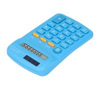 Yctze Pantalla LCD de 8 Dígitos Handheld Mini Calculadora con Doble Potencia - Calculadora de Bolsillo Portátil para Oficina, Escuela y Negocios (Blue)