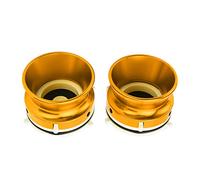 Yctze Par de Adaptadores de Buje Nab Profesionales: Abridores de Aleación de Aluminio Pulido de 10 Pulgadas para Grabadoras Studer, y Cintas