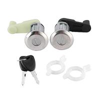 Yctze par de kit de cilindro de cerradura de puerta con llave 7701468981 Reemplazo para Megane I Scenic I Clio II Thalia for serrure clio