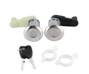 Yctze par de kit de cilindro de cerradura de puerta con llave 7701468981 Reemplazo para Megane I Scenic I Clio II Thalia for lock cliocerradura clio 2 año 1998 cerradura para clio 2 fase 1cerradura de