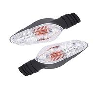 Yctze Par de Luces indicadoras de señal de para Streetfighter 848 1099 Multistrada 1200 (Lente Transparente) Par de Luces indicadoras de señal de para Streetfighter 848 1099 Multistra