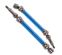 Yctze Par de Reemplazo de Eje de Transmisión de Coche RC para Ejes Delanteros y Traseros de Metal Kraton /10 (Blue)