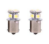 Yctze para 10w ba15s pequeña bombillas led r5w Mejora la bombilla de luz de freno LED 2 piezas BA15S R5W 1156 5050 8SMD LED Super brillante de baja potencia Luces de freno de coche Bombillas