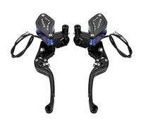 Yctze para Bomba Freno Moto Izquierda Bomba de Embrague y Freno hidráulico Verde Motocicleta Freno Embrague Maestro, 22 mm Universal CNC aleación de Aluminio Rodillo Ajuste Bomba de Freno hidráulico