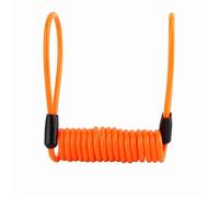 Yctze para cadenas moto cable cable recordatorio para candado de motos Alarma de Motocicleta Bloqueo de Disco Aleación de PVC Naranja Motocicleta Bicicleta Alarma Bloqueo de Disco Seguridad Antirrob