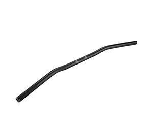 Yctze para guidon moto manillar 22mm bajo Manillar plano modificado para motocicleta retro de aleación de aluminio de 22 mm de diámetro (negro mate) guidon