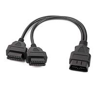 Yctze para OBD y Adapter Divisor OBD Cable de extensión OBD2 Coche 16 Pines OBDII Macho a Hembra Dual Y-Splitter Adaptador Herramienta de diagnóstico obd2 Doble Herramientas de diagnóstico del Siste