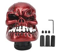 Yctze para pomo palanca de cambios pomo palanca de cambios calavera Perilla de cambio de marchas, adaptadores de 8 MM/10 MM/12 MM, palanca de cabeza de calavera, palanca de cambio manual, palanca de