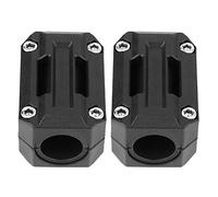 Yctze para protector defensa moto protectores de defensas de moto Par de Motocicleta Motor ABS Parachoques Protección Bloque decorativo Universal (Negro)