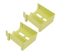 Yctze Partitura de Vino y Botella de Agua Apilable del gabinete: 2pcs Verdes, Organizador Resistente a Gotas para Refrigerador y Encimera, Solución de Almacenamiento de Bebidas Que Ahorra Espacio