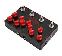 Yctze Pedal de Efectos de Guitarra de Sintetizador multifuncional: Retraso, Coro, Overdrive 4 in Compacto para Músicos