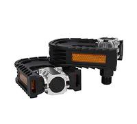 Yctze Pedales Ligeros de Aleación de Aluminio Plegables de 1 par con Diseño Antideslizante, Bicicletas Carretera, Montaña y Plegables, Pedales con Cojinetes de Alta Dureza, Fácil