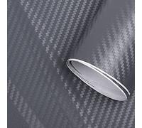 Yctze Película DE Envoltura DE Automóvil Fibra Carbono COMBAJE ROLA Rolla ROLA PVC Exterior 3D .52M X 30 Cm (1,52 m x 60 cm)