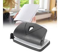 Yctze Perforadora de Plástico Pequeña Ajustable, Encuadernación de Papelería, Herramienta de Perforación Manual con Regla, Papel de Diseño Compacto, Cartulina y Manualidades, Ideal para Organizar