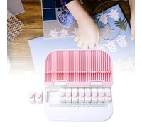 Yctze Perforadora Manual para Manualidades, Herramienta de Grabado de 26 Letras en Inglés para Fabricación de Tarjetas y Proyectos de Bricolaje